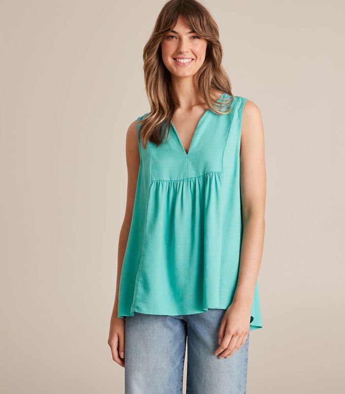 Sleeveless Peasant Blouse | Target Australia