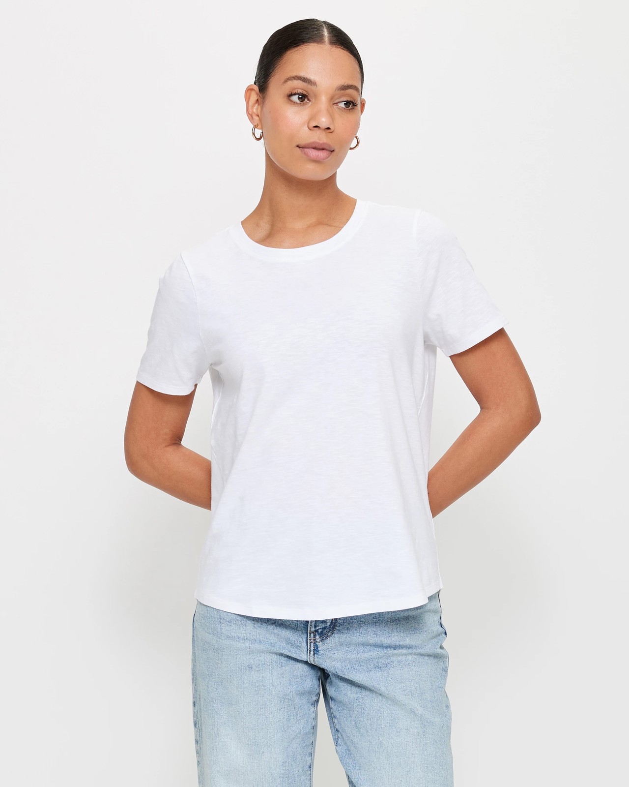 Australian Cotton Slub Crew Neck T-Shirt | Target Australia