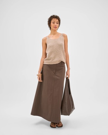 Australian Cotton Blend Tape Yarn Knit Tank Top