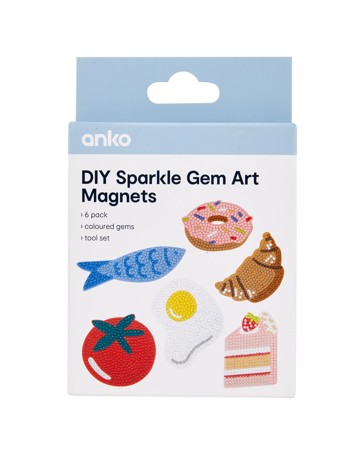 Anko DIY Sparkle Gem Art Magnets