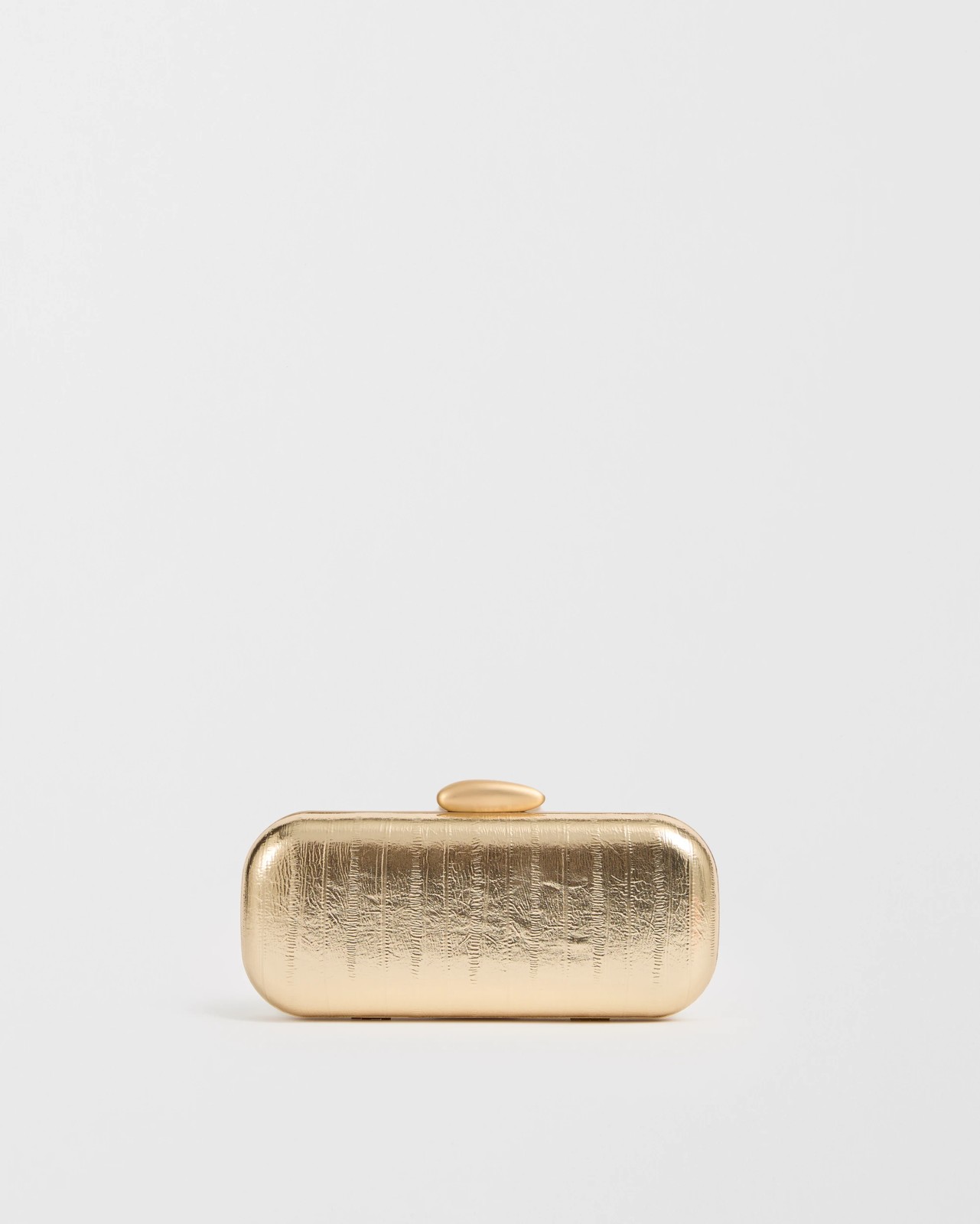 Embossed Hard Clutch Bag - Gold 3 of 3