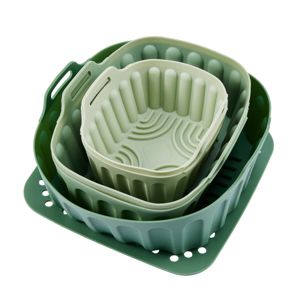 Anko Set of 6 Silicone Air Fryer Trays - Green product image