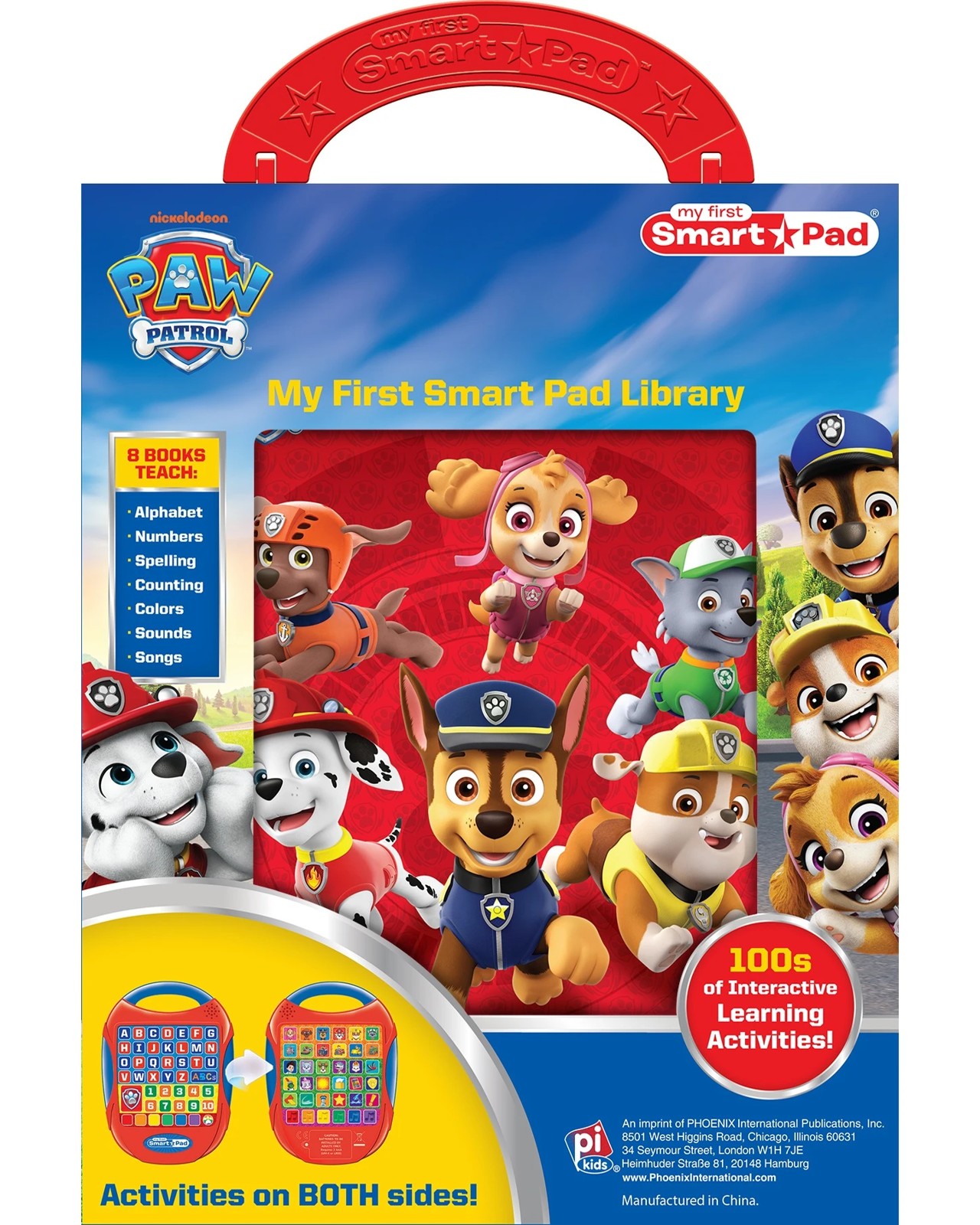 Nickelodeon PAW Patrol My First Smart Pad Library: 8-Book Set and Interactive Activity Pad - Book 2 of 5