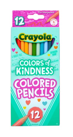Crayola 12 Pack Colours of Kindness Coloured Pencils