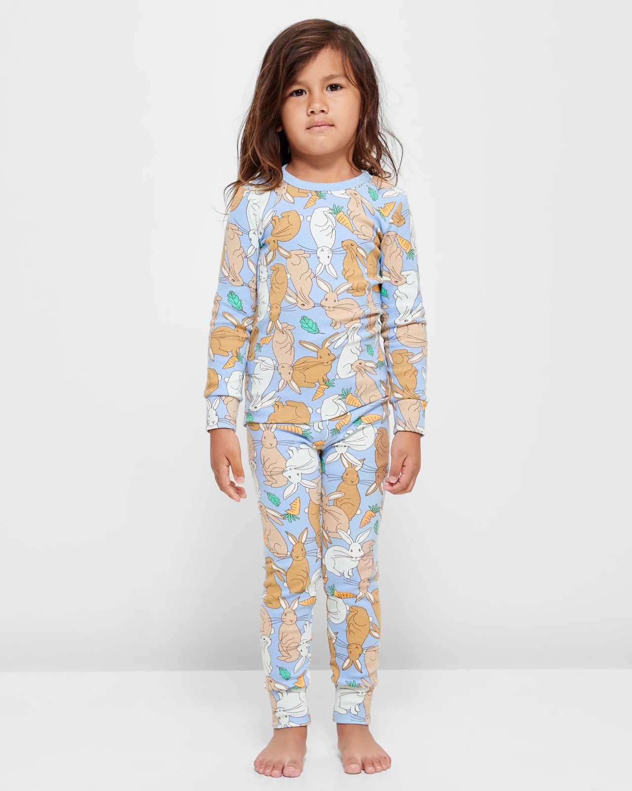 Easter Bunny Print Matching Family Pajama Set