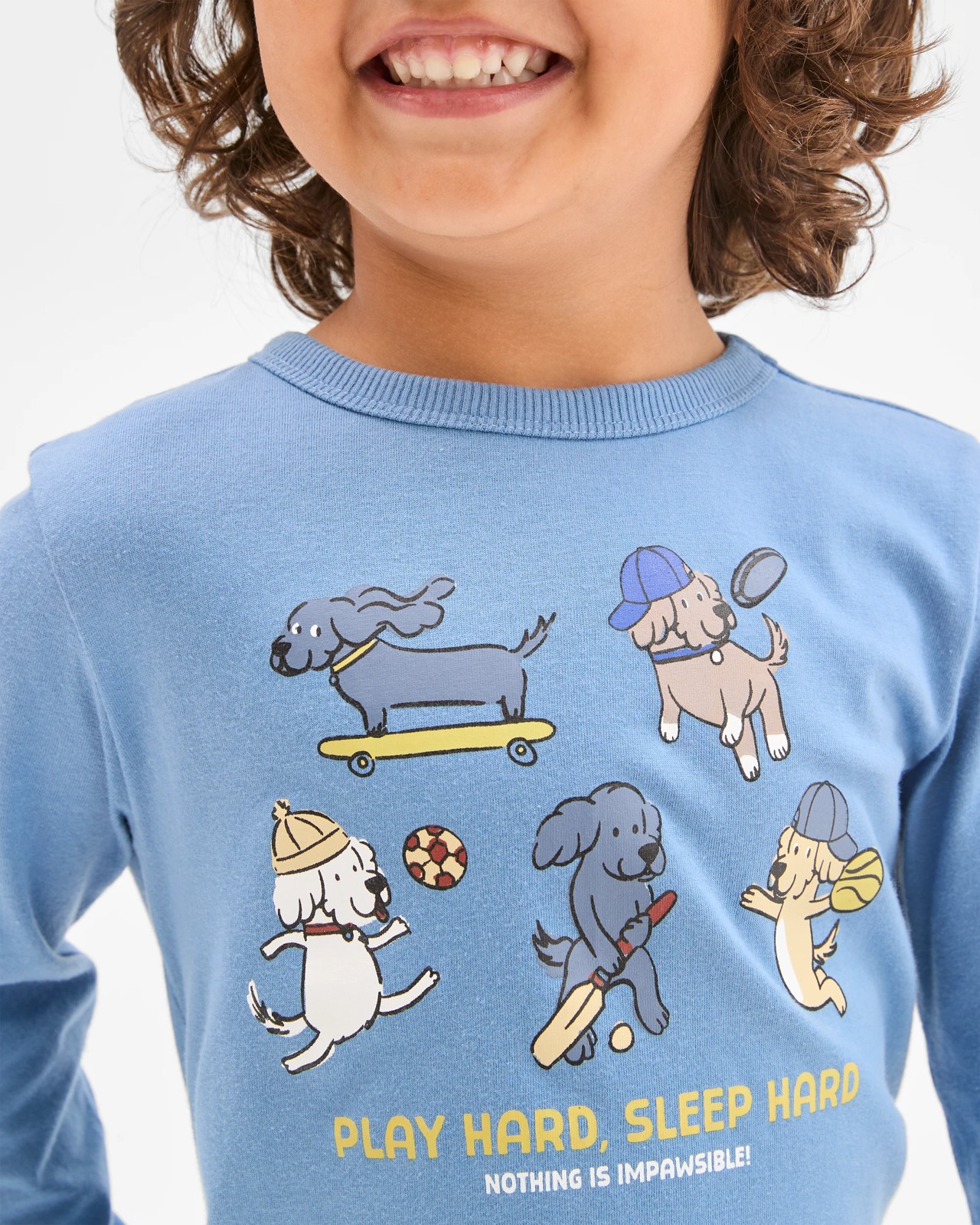 Australian Cotton Blend Younger Boys Knit Pyjama Set 3 of 6