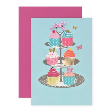 Connections from Hallmark Greeting Card - Colourful Cupcakes