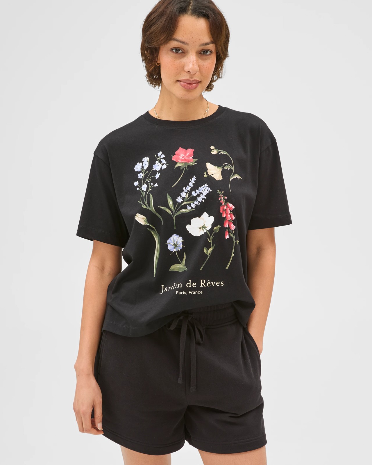 Australian Cotton Jersey Pull On Shorts - Black 3 of 6