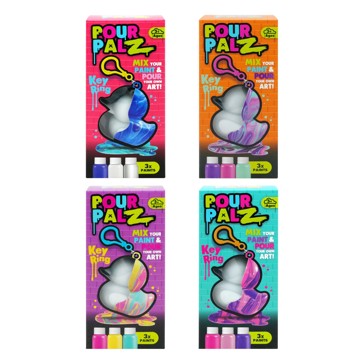 Pour Palz Rubber Duck Keyrings - Assorted