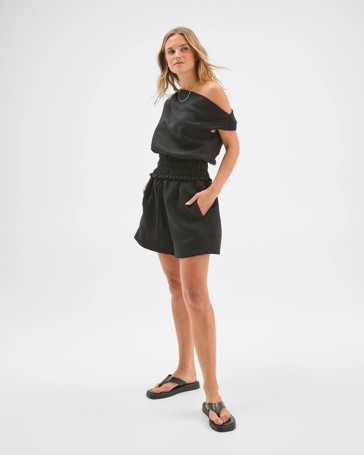 Lily Loves Off Shoulder Shirred Top