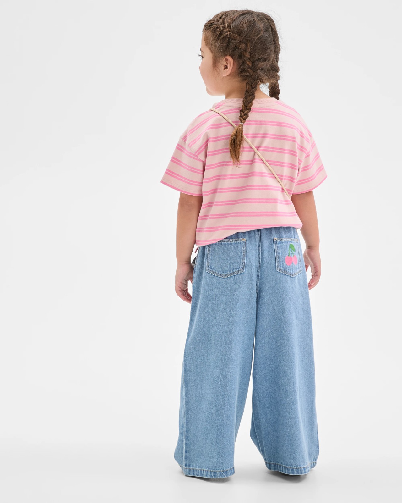 Wide Leg Denim Jeans - Light Wash 4 of 6