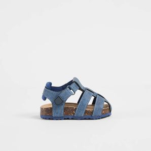 Baby Boy First Walker Caged Moulded Cork Sandal