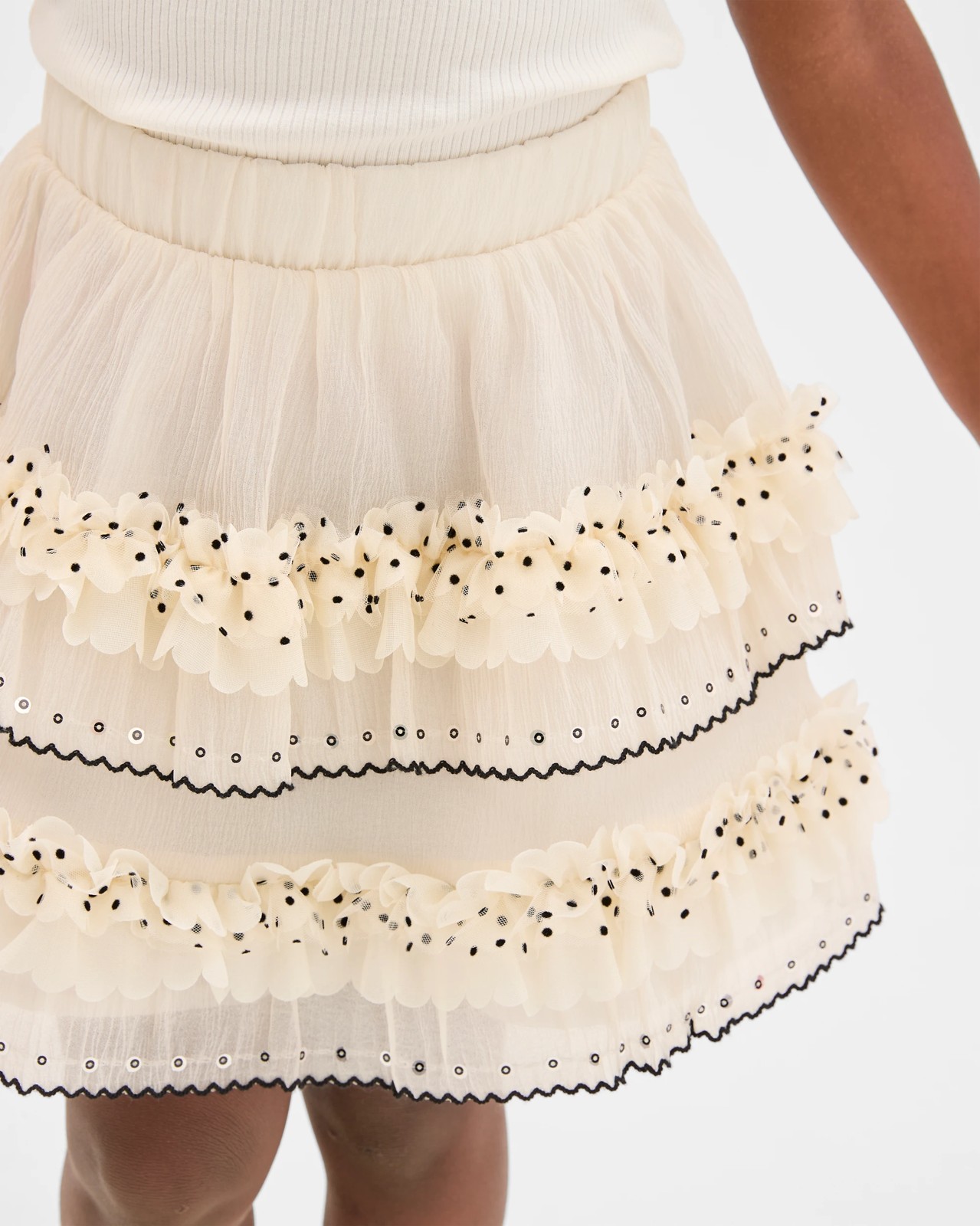 Sequin Tulle Mini Occasional Party Rara Skirt 3 of 5