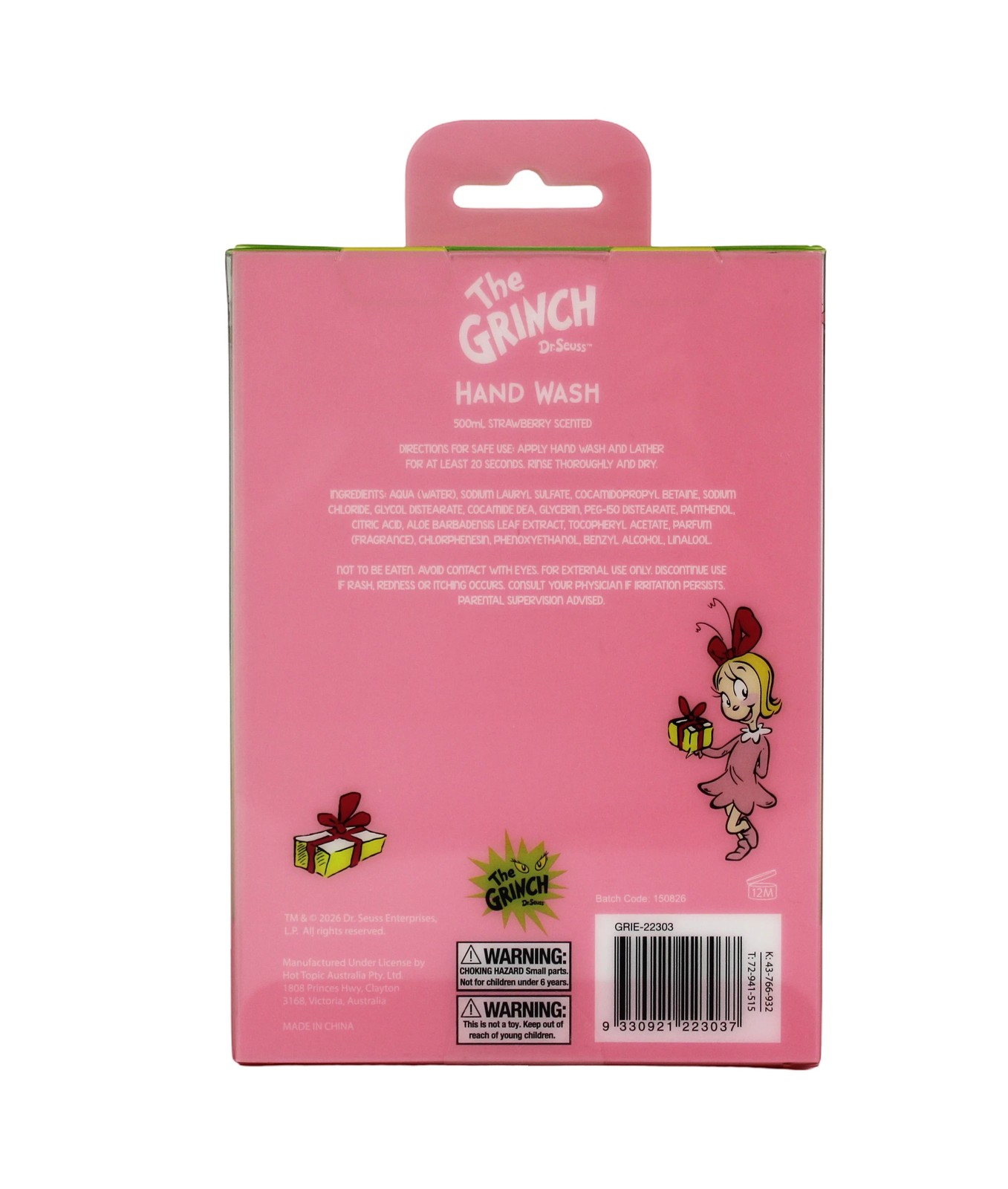 The Grinch Hand Wash 500ml - Strawberry 2 of 4