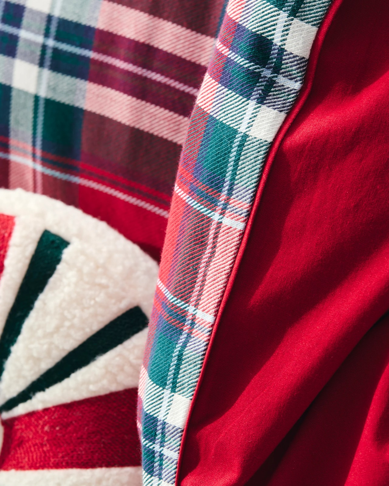 Christmas Plaid Check Quilt Cover Set 3 of 5