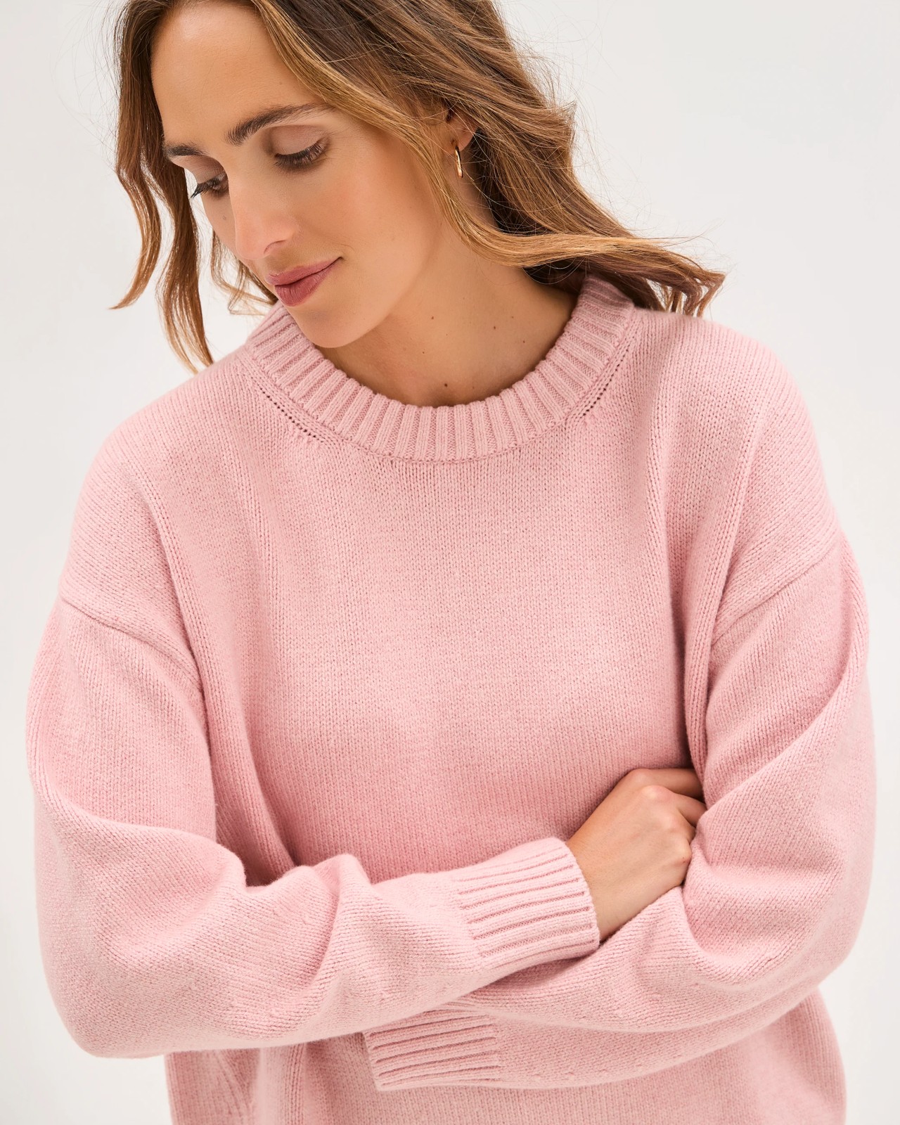 Australian Cotton Blend Oversized Sweater - Fairy Floss 4 of 5
