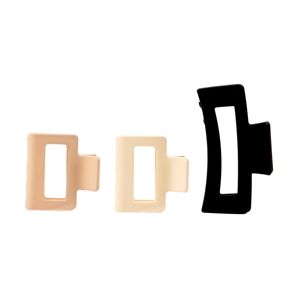 3 Pack Black and Brown Curved Claw Hair Clips - OXX Haircare thumbnail 2