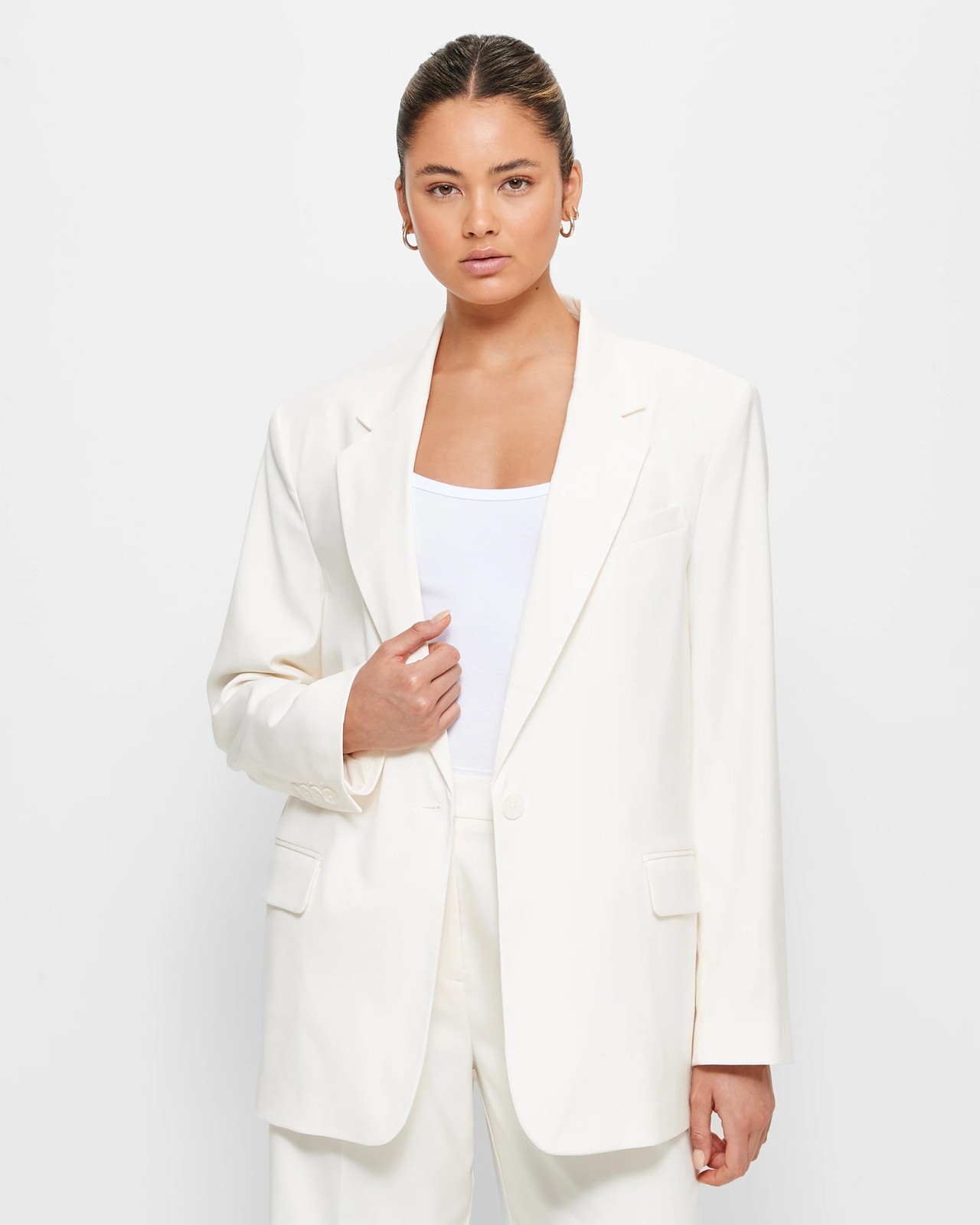 Power shoulder blazer store