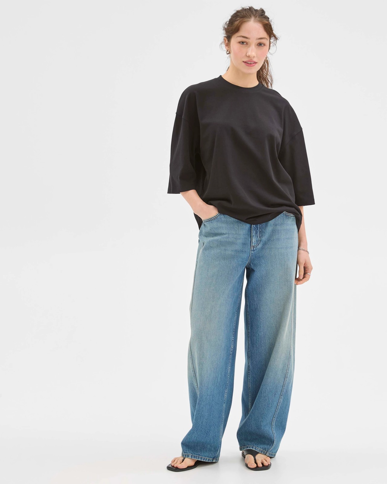 Lily Loves Australian Cotton Oversized T-Shirt - Black 5 of 6
