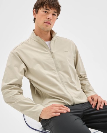 Active Zip Through Textured Jumper
