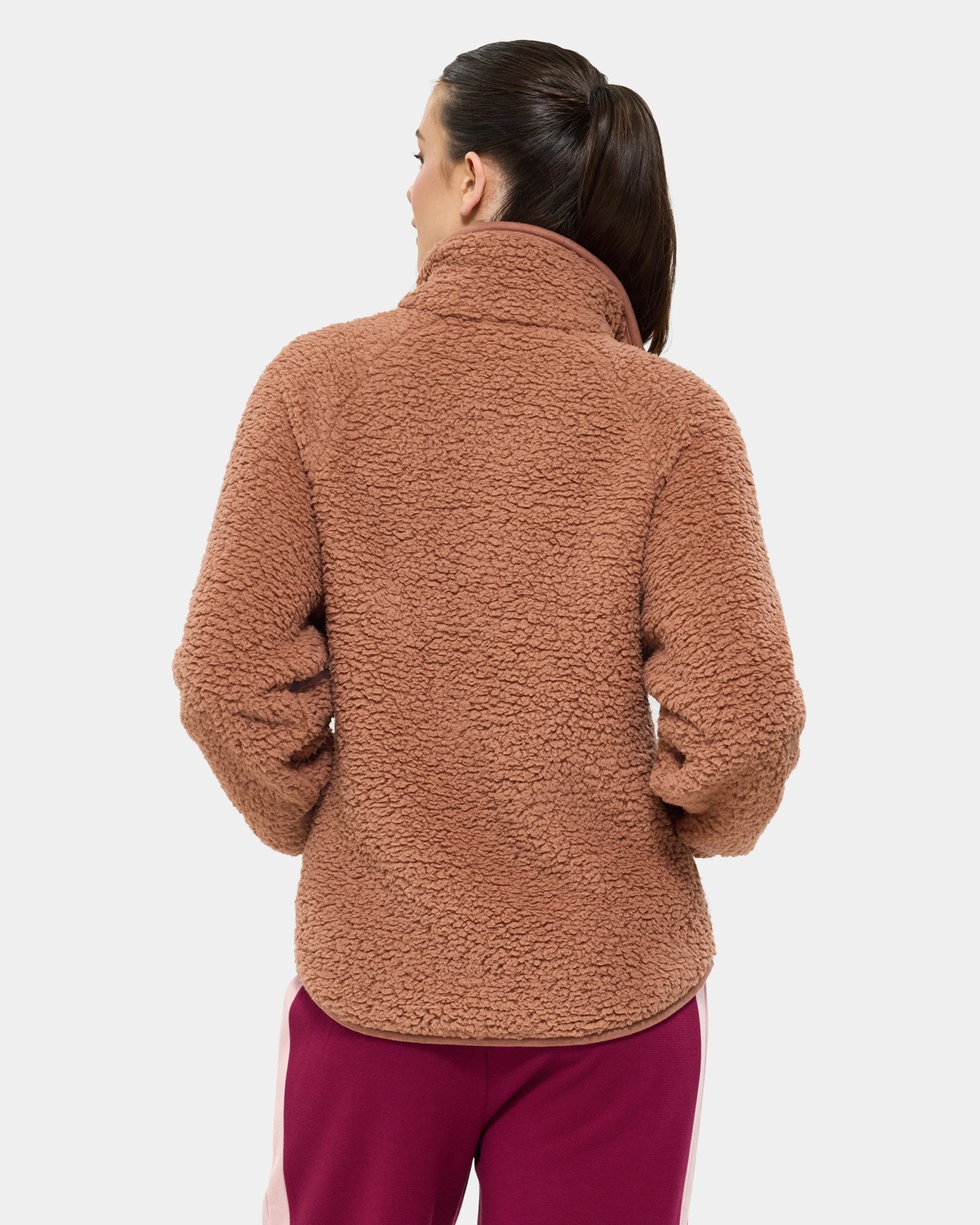 Fila Hallie Quarter Zip Teddy Fleece Top - Sheer 5 of 6