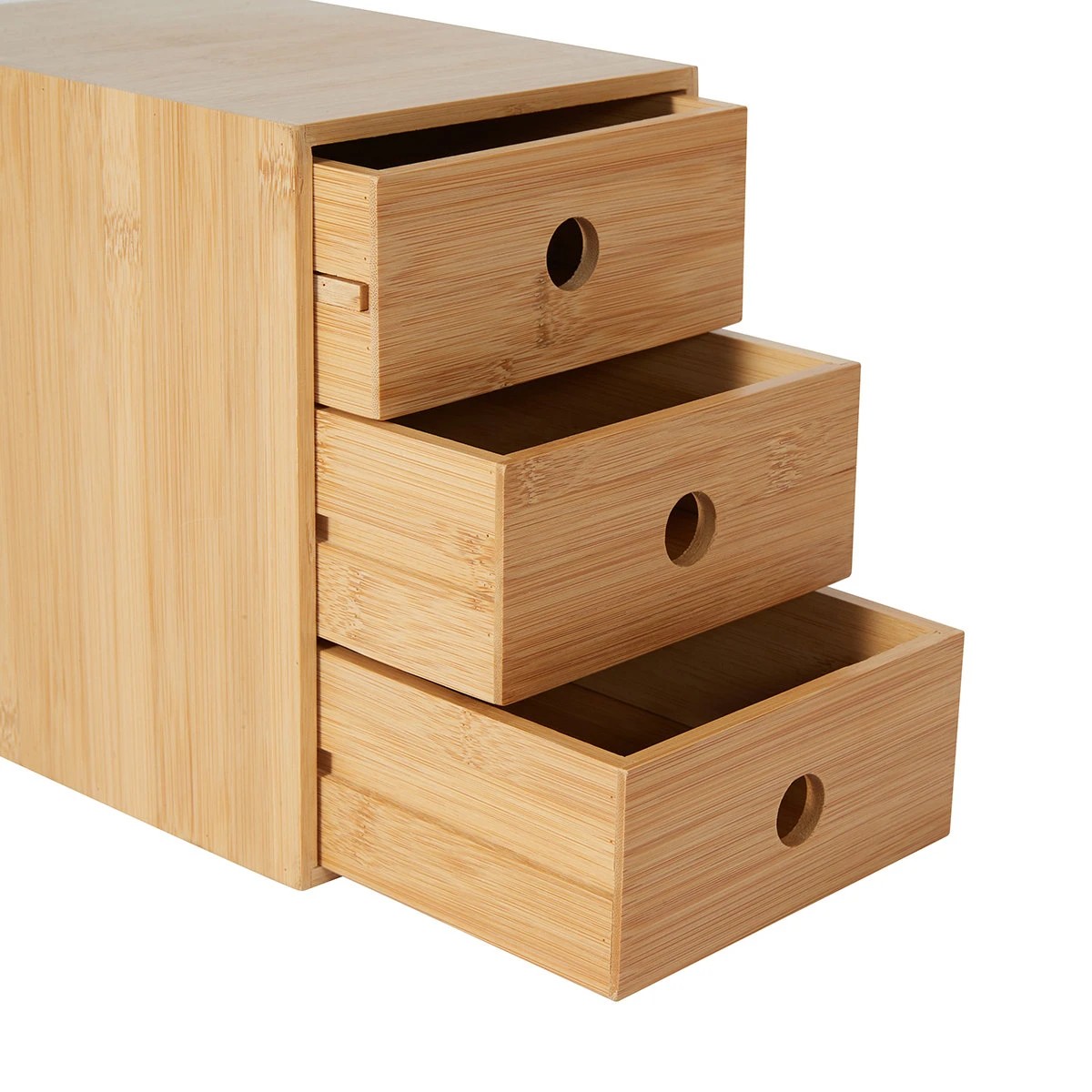 Bamboo Vertical 3 Drawers - Anko