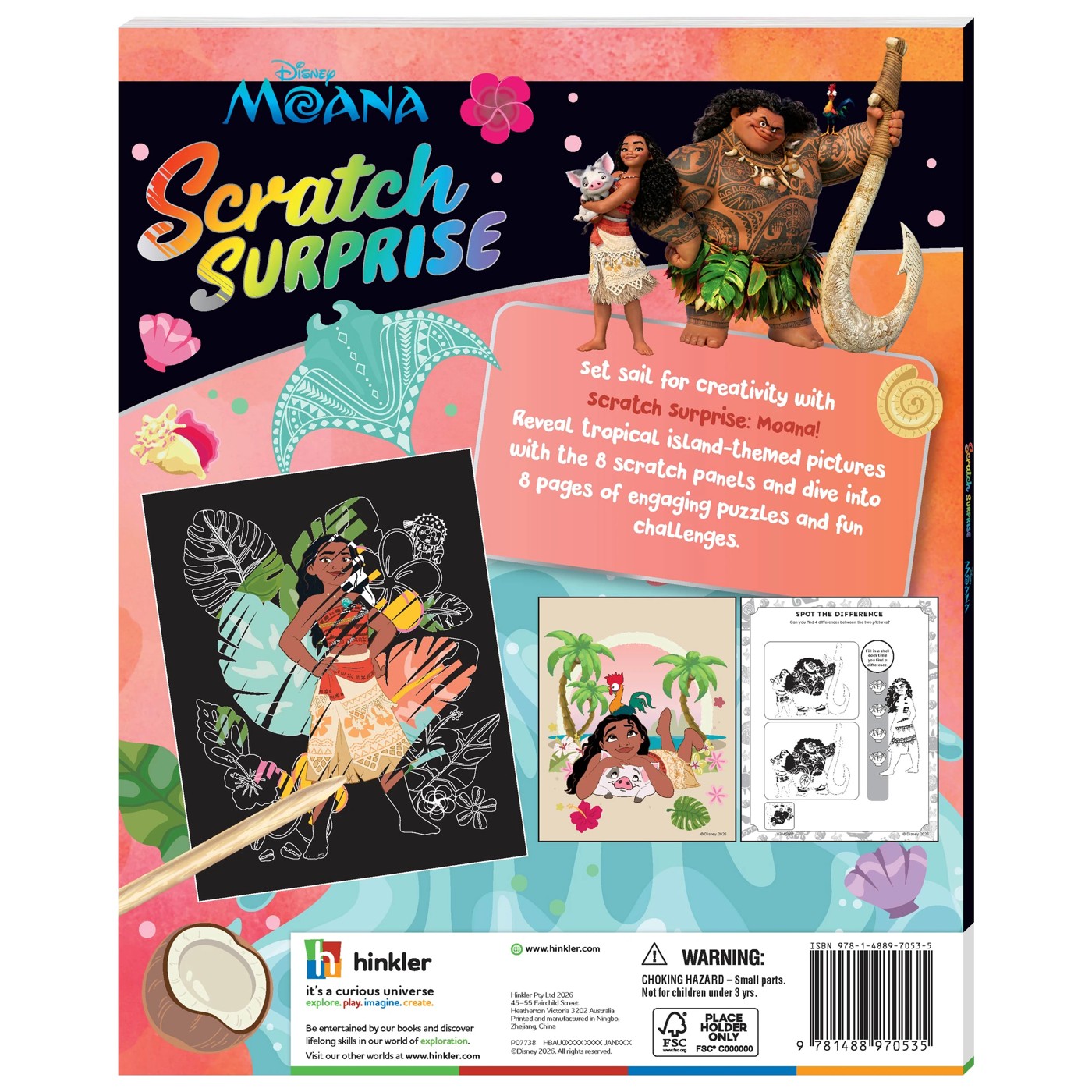 Scratch Surprise: Disney Moana - Book 2 of 5