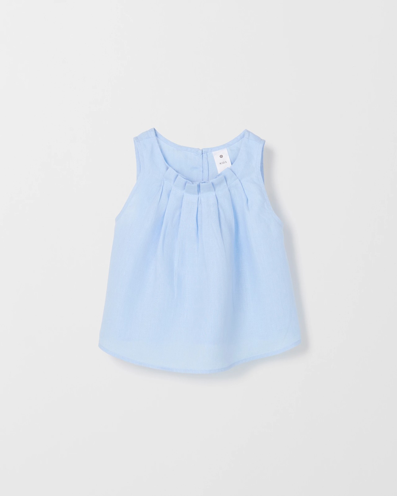 European Linen Co-ord Tank Top - Light Blue 5 of 6