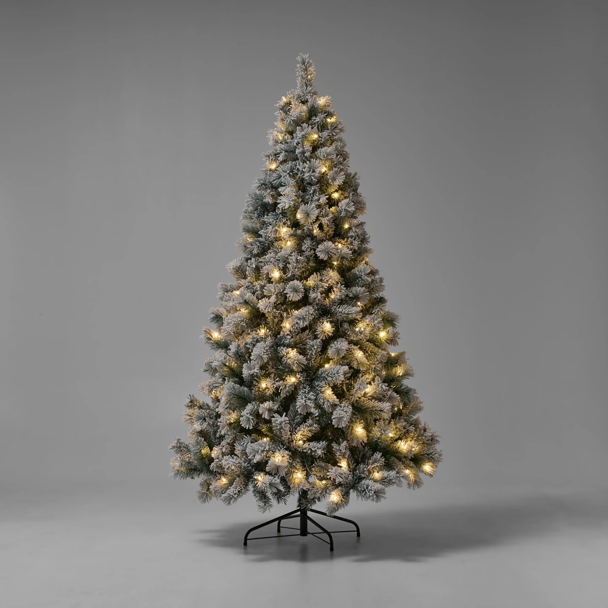 Anko 2.13m (7ft.) Snowy Prelit Christmas Tree 3 of 5