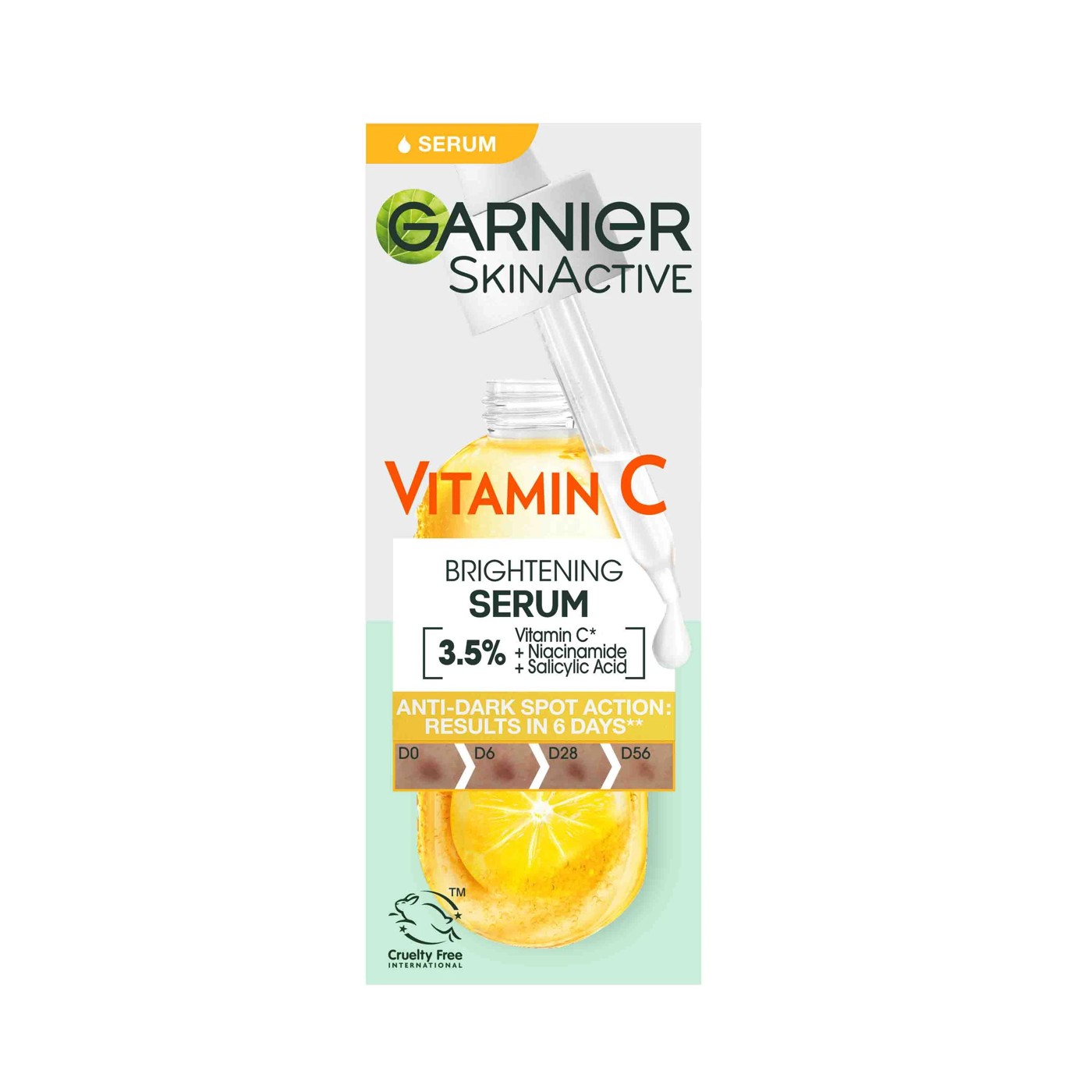 New Garnier SkinActive Brightening Serum - 3.5% Vitamin C, Niacinamide & Salicylic Acid 4 of 6