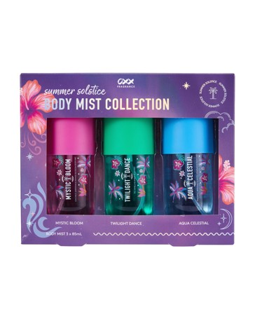 OXX Fragrance 3 Piece Summer Solstice Body Mist Collection