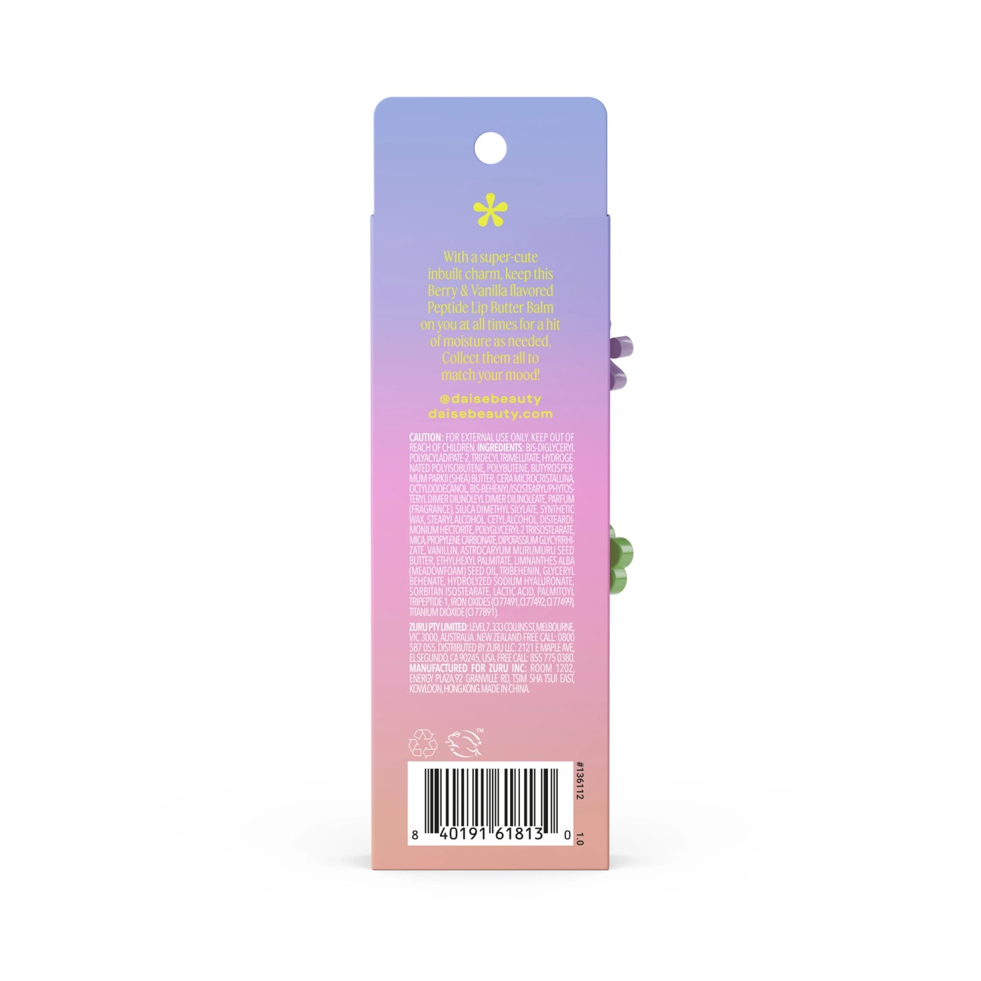 DAISE Peptide Lip Butter Balm 15ml - Berry & Vanilla 2 of 6