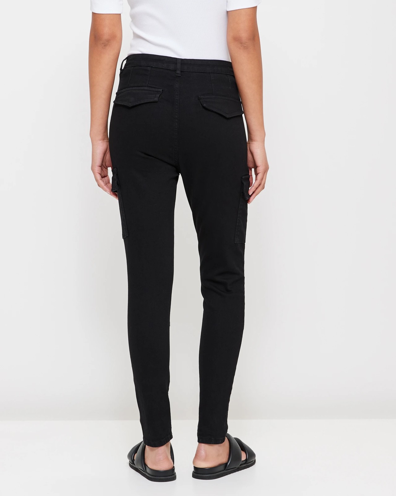 High Rise Slim Leg Cargo Jean | Target Australia