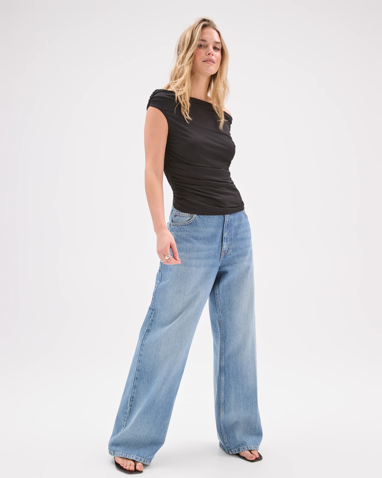 Lily Loves Jersey Drape Off-Shoulder Top 2 of 6