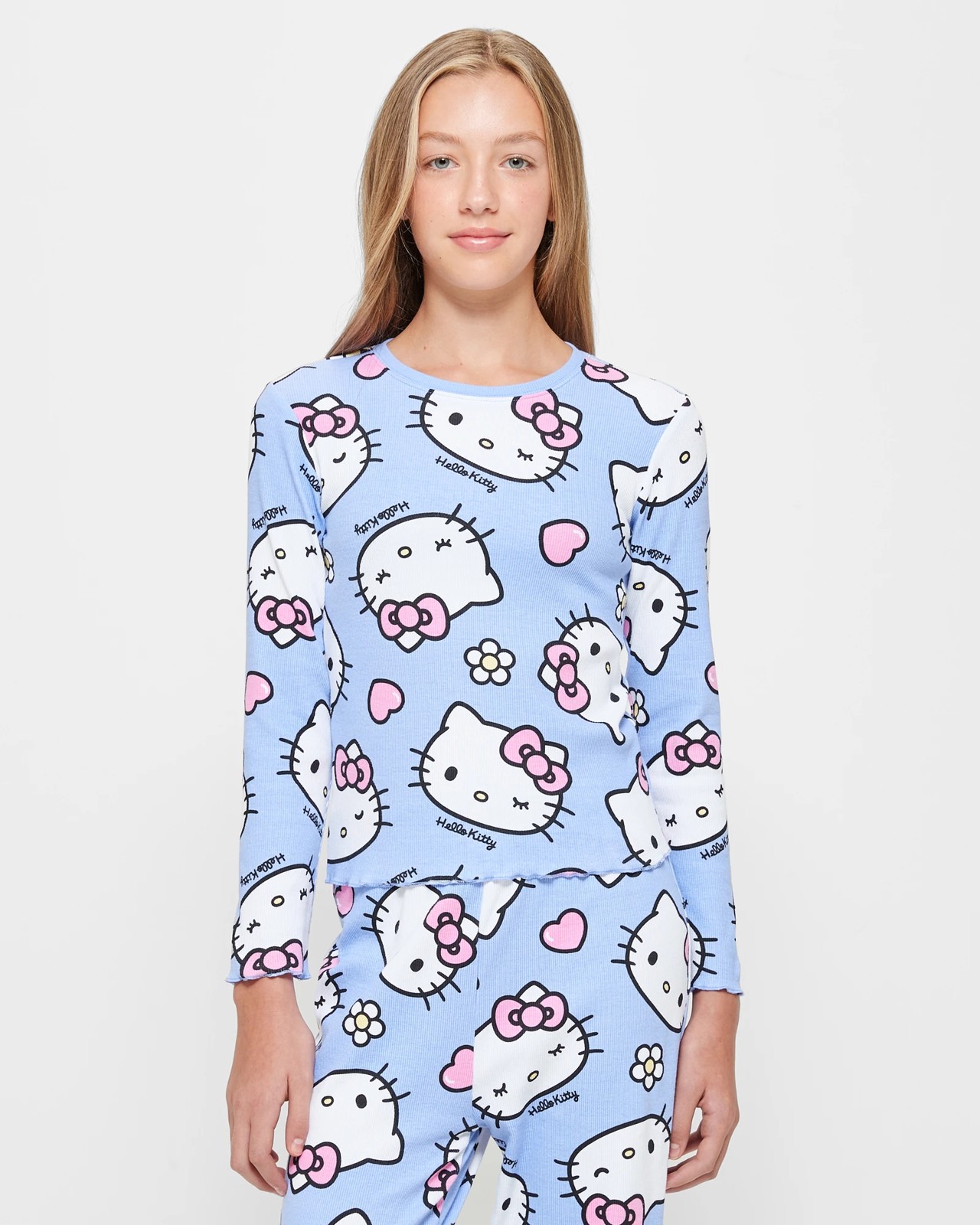 Hello Kitty Printed Full Length Leggings with Elasticised Waistband