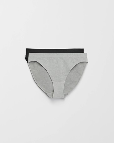 2 Pack Seamfree Embossed Bikini Briefs - Lily Loves