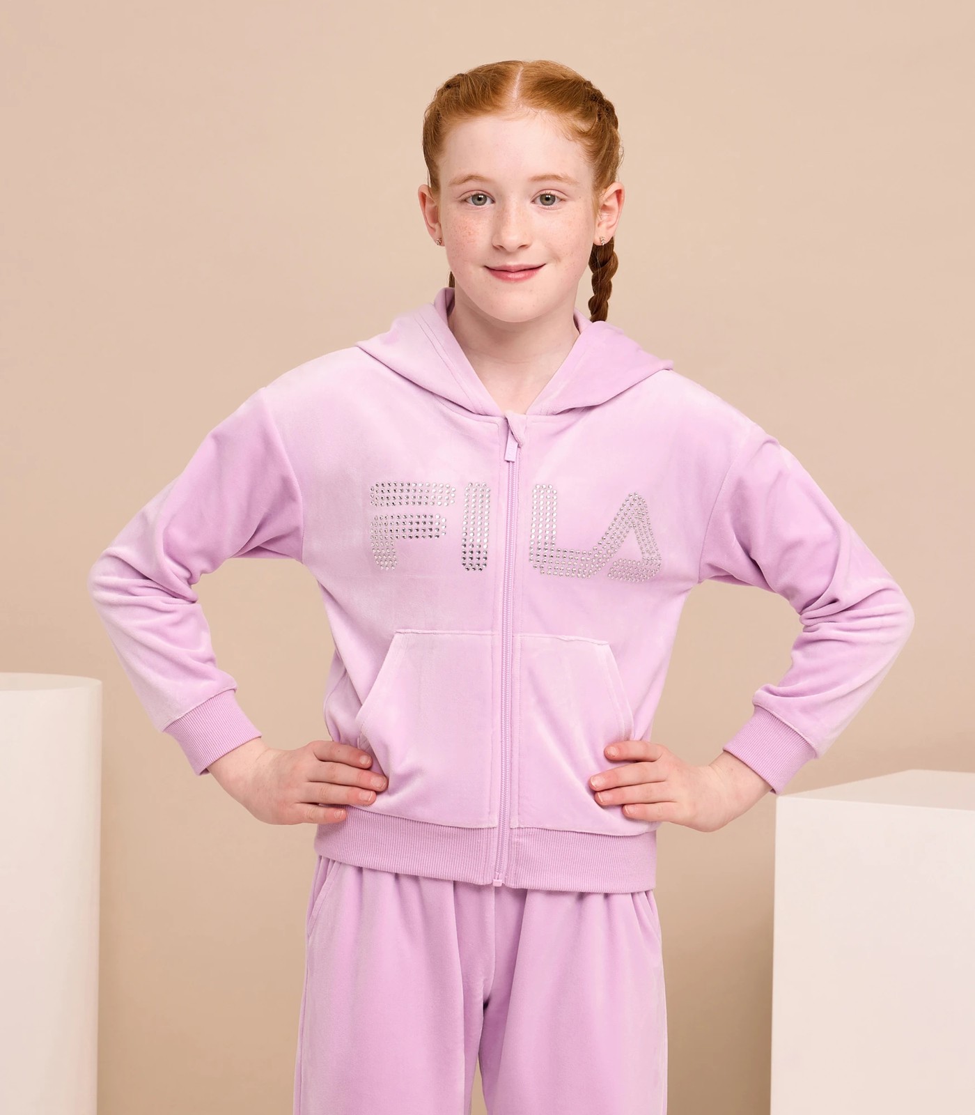 Fila Velour Zip Through Hoodie Leila Target Australia