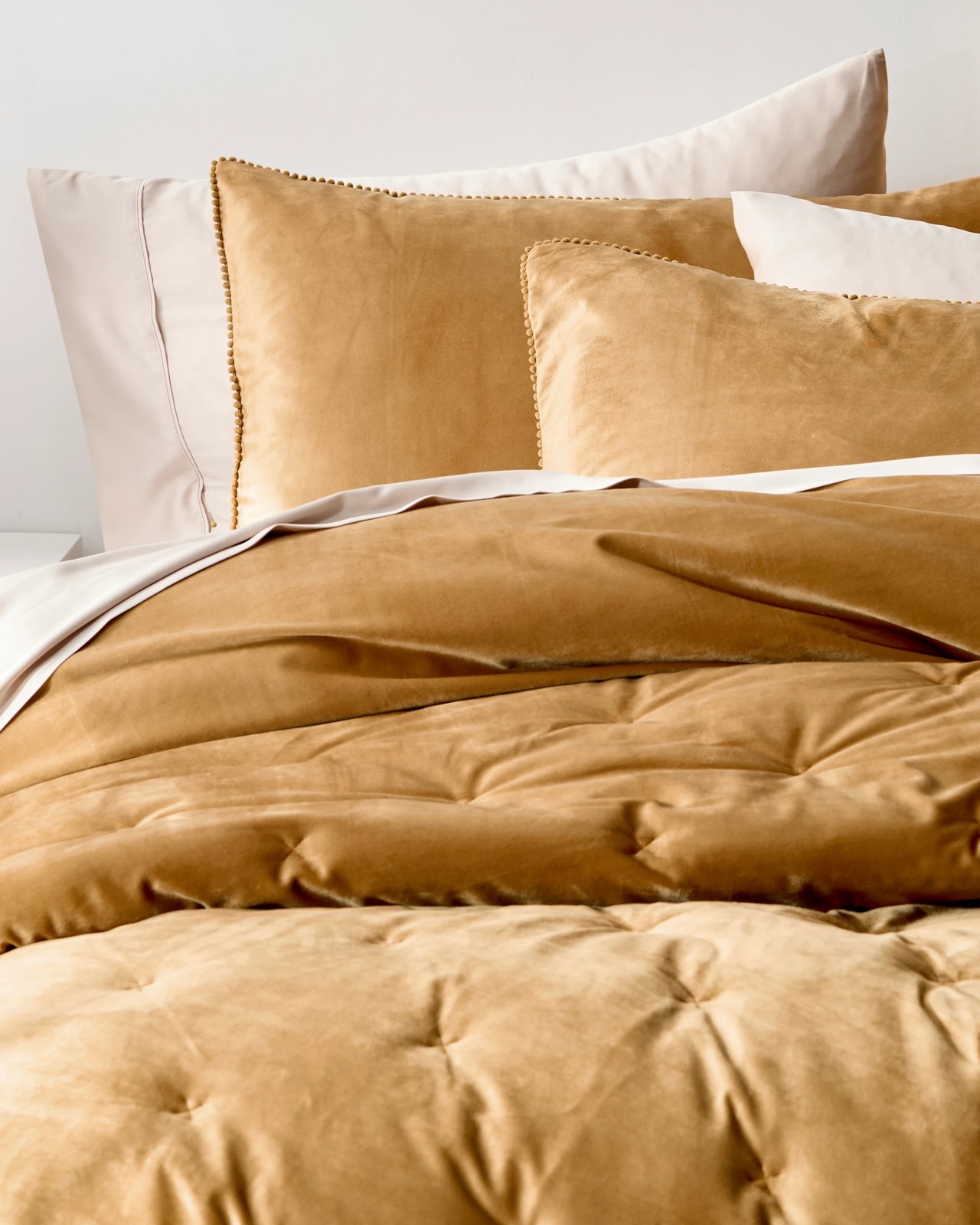 Lacy Velvet Comforter - Cumin 4 of 5