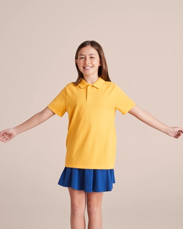 Short Sleeve School Polos