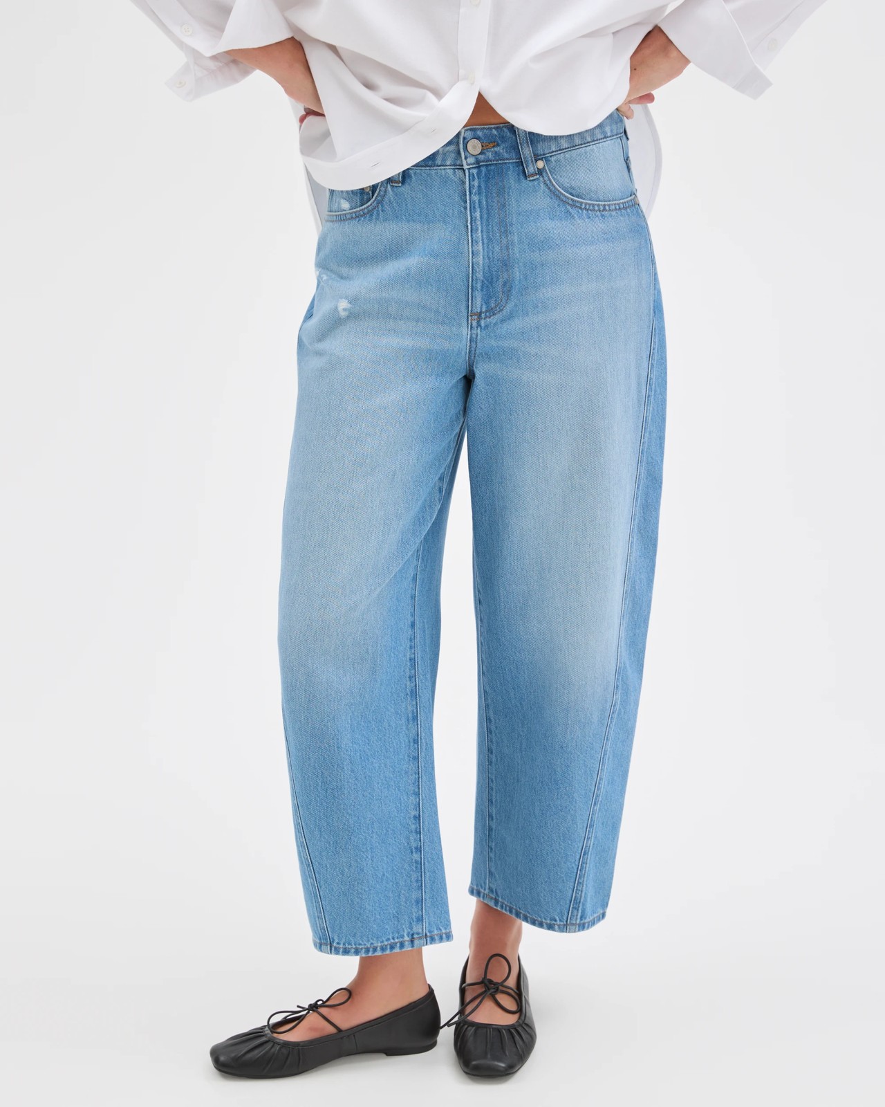 Harper Barrel Leg Denim Jeans 3 of 6