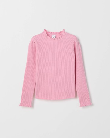 Long Sleeve Rib Knit Top