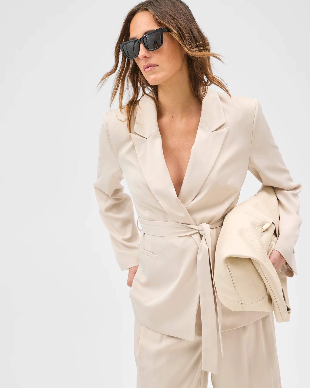 Preview Satin Tailored Blazer 2 of 5