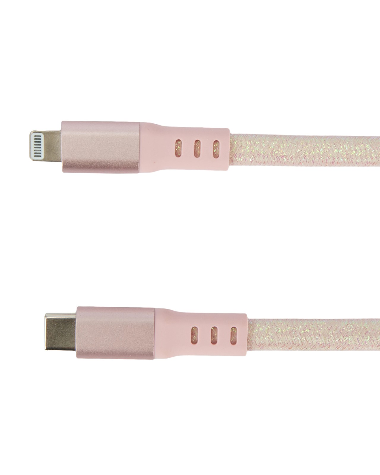 Anko USB-C to Lightning Braided Cable - 2m - Pink 2 of 3