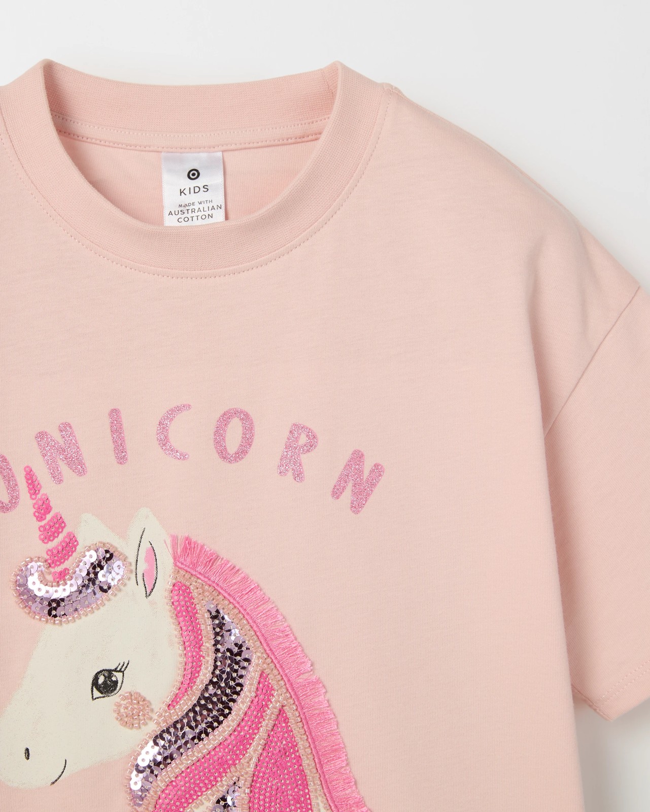 Australian Cotton Occasion T-Shirt - Unicorn Pink 6 of 6