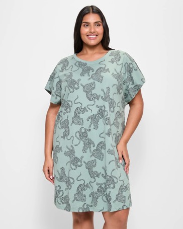 Plus Size Print Sleep T-Shirt Nightie