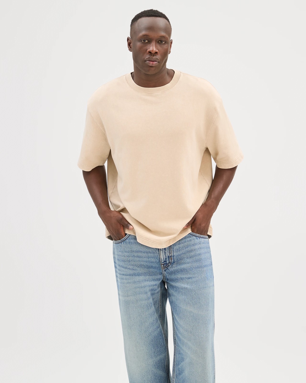 Commons Australian Cotton Oversized Washed T-Shirt - Grey 2 of 6