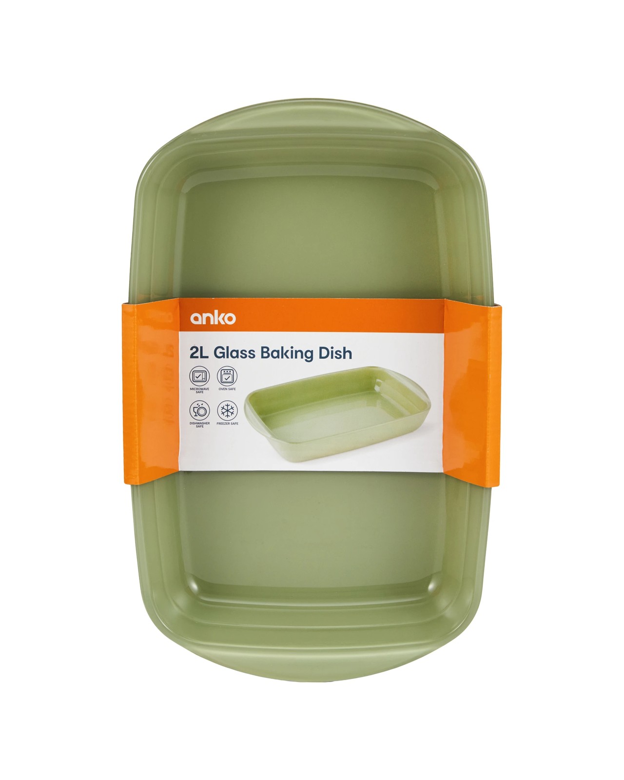 Anko 2L Glass Baking Dish - Green 5 of 5