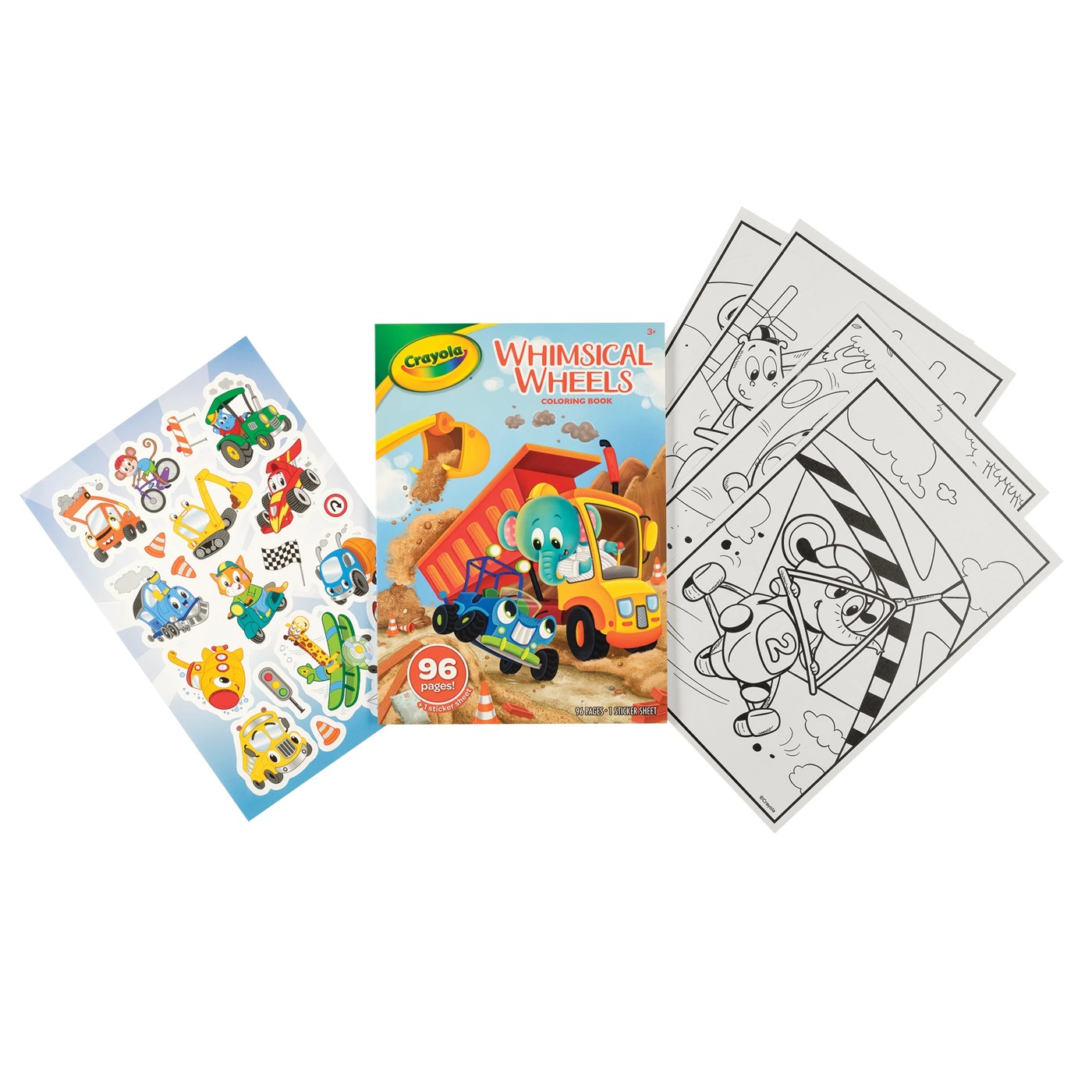 Crayola Whimsical Wheels Colouring Book 96 Pg | Target Australia
