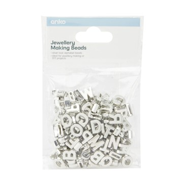 Jewellery Making Beads  Silver Look - Anko