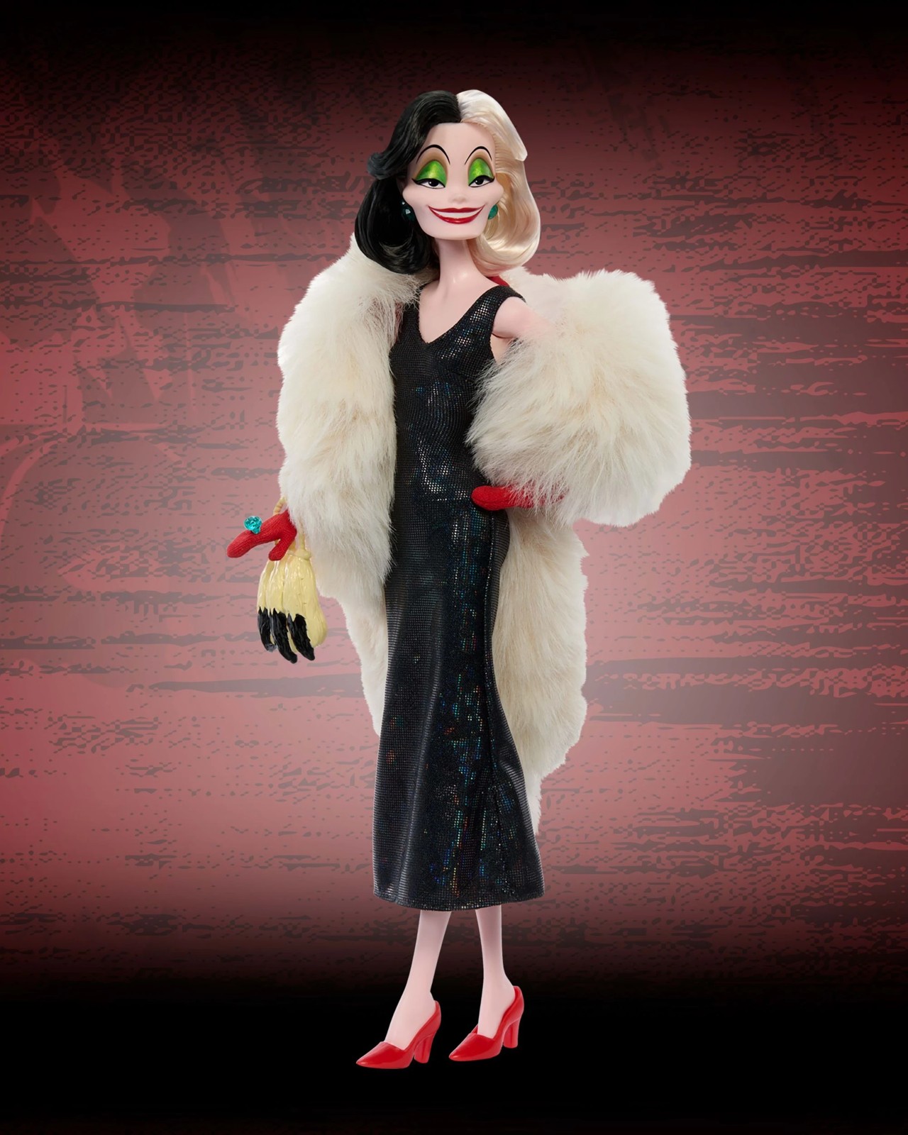 Disney Collector Cruella De Vil Collectible Villains Fashion Doll in Signature Look 6 of 6